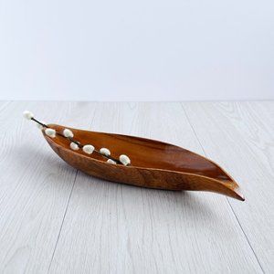 Vintage Monkey Pod Wood MCM Dish | MCM Decor